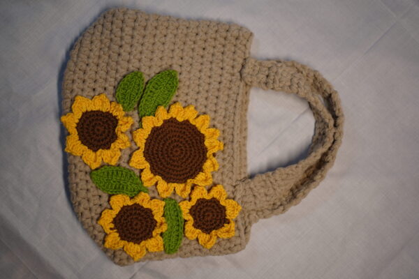 Sunflower Crochet Handbag - Image 5