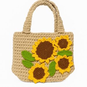 Floral Crochet Tote