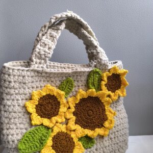 Sunflower Crochet Handbag