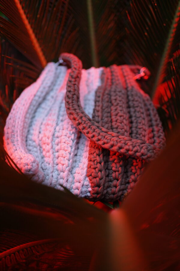 Neutral Crochet Shoulder Bag - Image 2