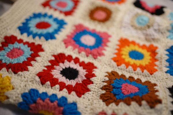 Multicolor Crochet Tote Bag - Image 3