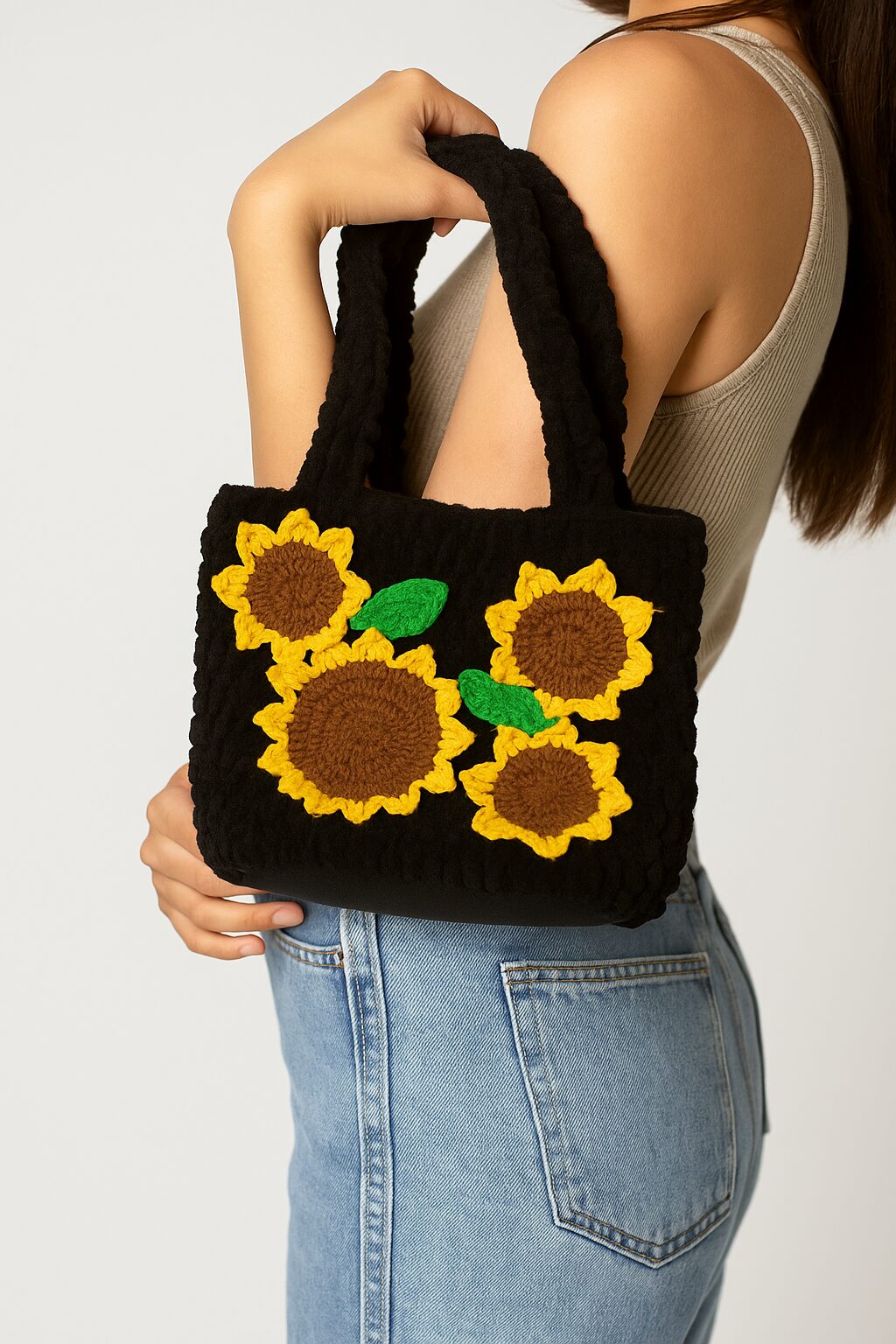 Floral Crochet Tote - Image 5
